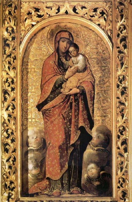 unknow artist The Virgin of the Brotherhood Spain oil painting art